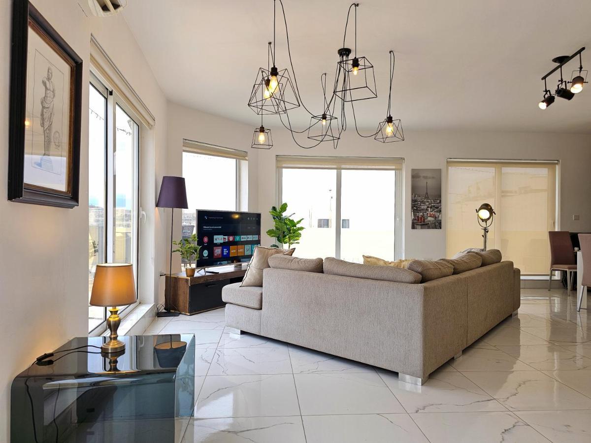 Appartamento Mive Luxury Sea View Penthouse Gzira Esterno foto