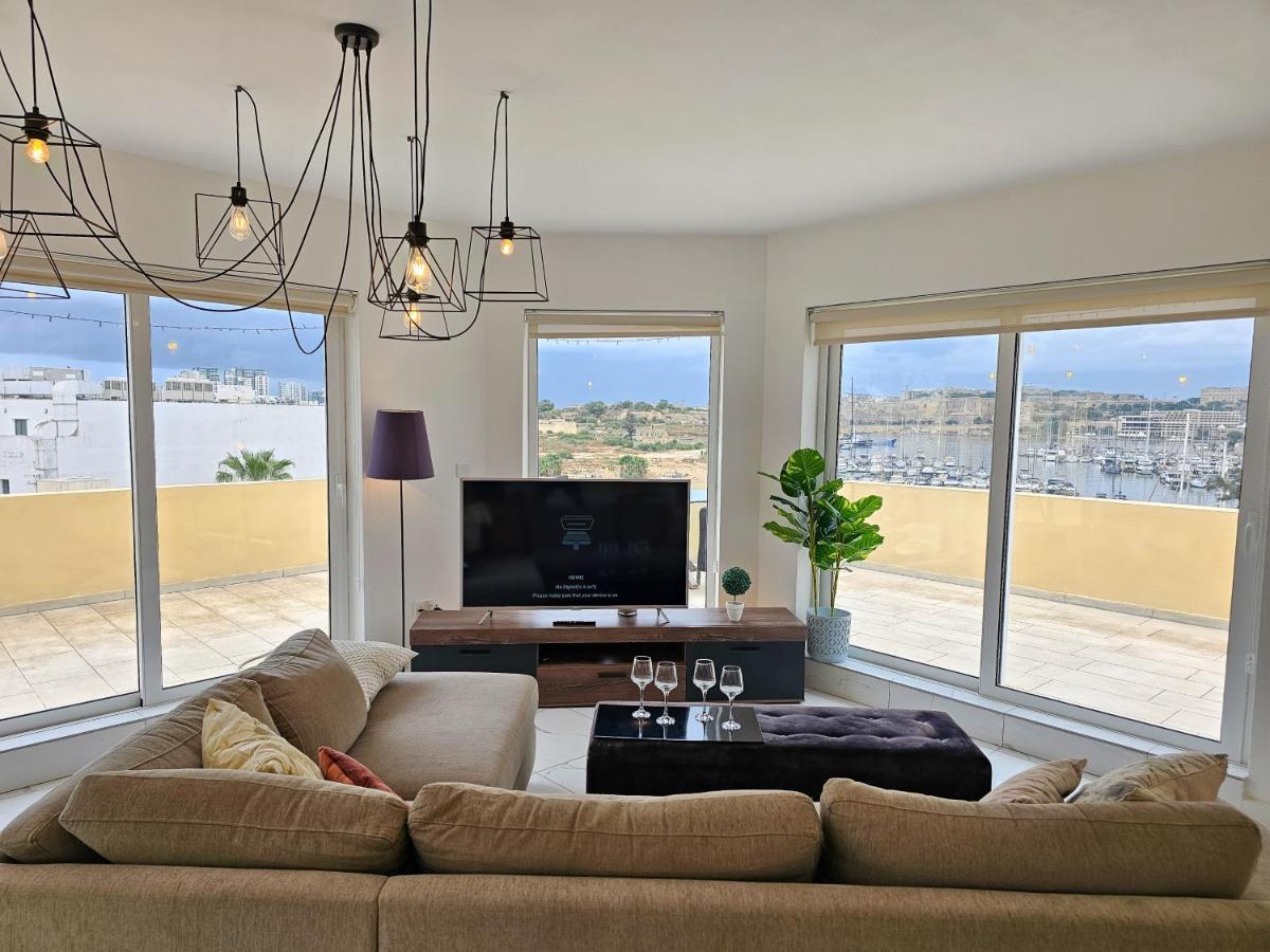 Appartamento Mive Luxury Sea View Penthouse Gzira Esterno foto